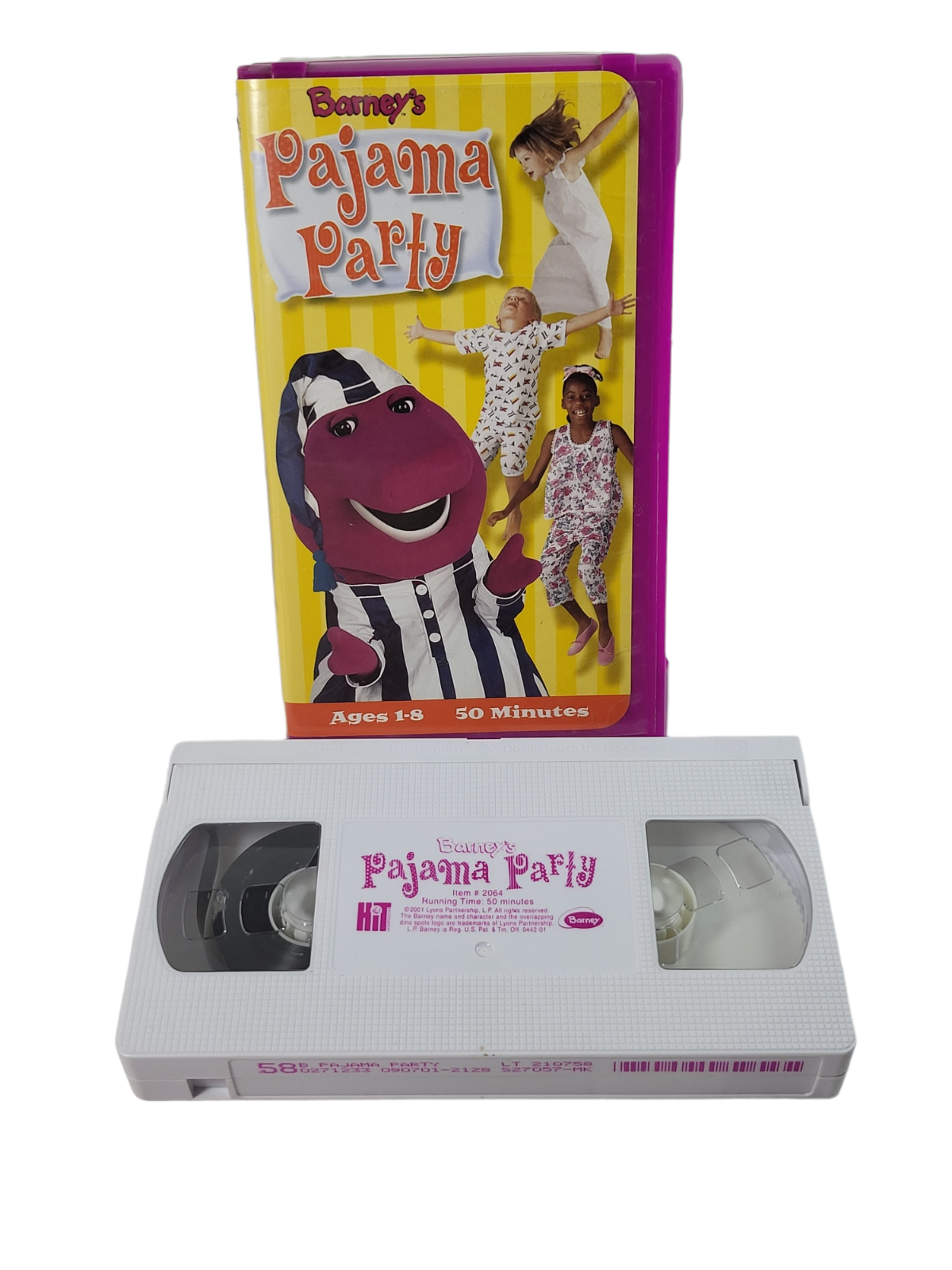 Barneys Pajama Party Vhs Video Tape Sing Along Songs Hard Purple Case 2001 Vhs Tapes 8782