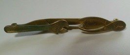 Vintage Anson Gold-tone Tool Tie Bar Clip- Wrench Pliers Pat. Pend - $23.27