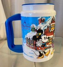 Whirley Disney Parks Insulated Drink Mug Winter Scenes 2007 Coca-Cola - $12.86