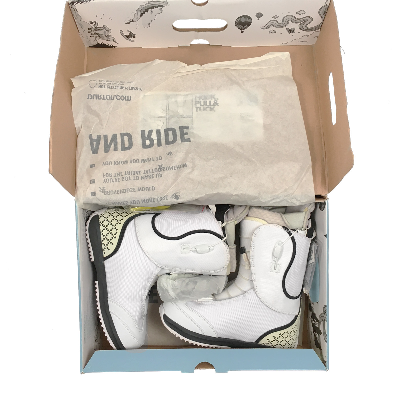 NEW 280 Burton Axel Snowboard Boots! US 5 UK 3 Euro 35 Mondo 22 WHITE