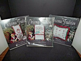Set of 3 Christmas Tradition Embroidery Holiday Helper, Card Holder, Pillow (x) - $29.39