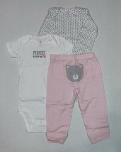Carter's 12 Months 3 Piece Set Perfect in Every Way Kitty Cat - $7.95