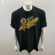 Reebok Men&#39;s Black Boston Bruins Graphic Tee Size XXL Cotton - $12.37