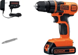 BLACK AND DECKER BCD702 3/8 20V 20 VOLT LITHIUM ION CORDLESS