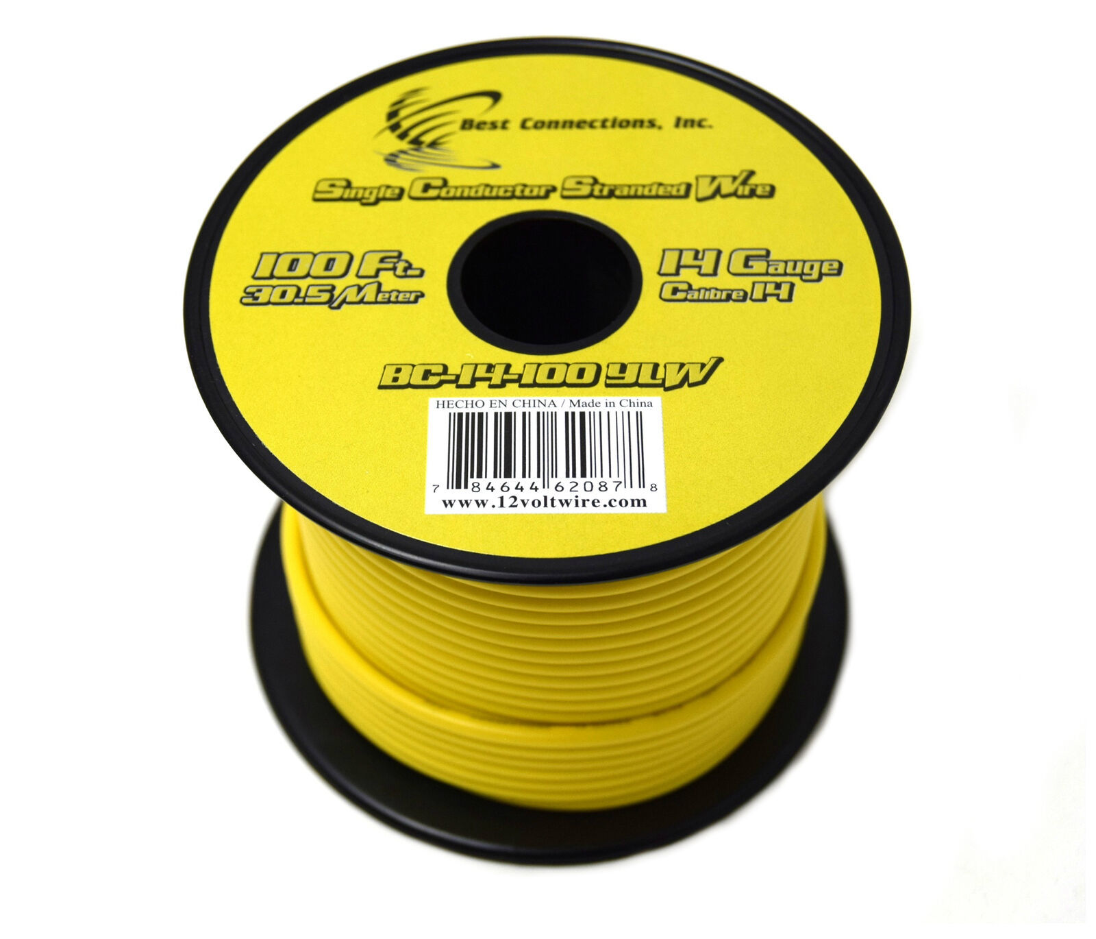 14 Gauge Wire Spool 100ft Roll -Select Color, Single Primary Wire Cable  Stranded