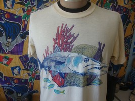 Vintage 80&#39;s Stephen Frink Collection Biscayne National Park T Shirt L  - $79.69