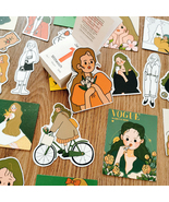  girl scrapbooking matte stickers line art decorative sticker diy craft photo albums 2 thumbtall