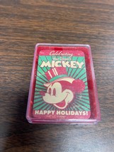 Vintage Disney Mickey Mouse Miniature Playing Cards Happy Holidays Brand... - $18.46