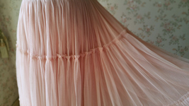 BLUSH Tiered Midi Skirt Blush High Waisted Tiered Tulle Skirt Plus Size image 9