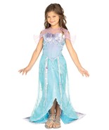 Beautiful Deluxe Blue Mermaid Princess Ariel Dress-up Costume Todd S M, ... - $34.95