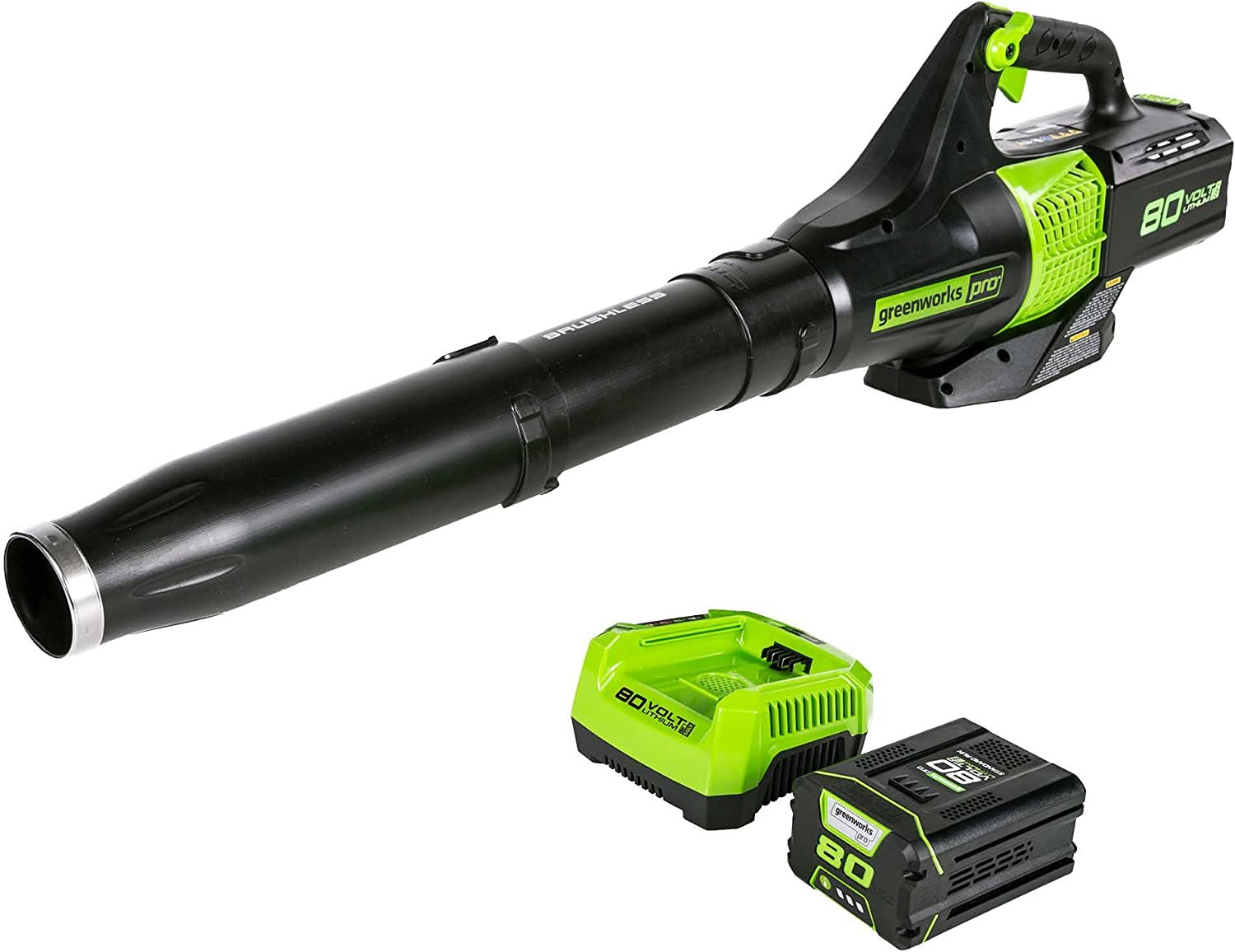 Powersmart 40V Cordless Handheld Turbo Blower with 4.0Ah Battery and Charger Ps76220a