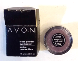 Avon Loose Powder Eyeshadow Midnight Mauve .06 oz NOS in box Retired Shade - $9.83