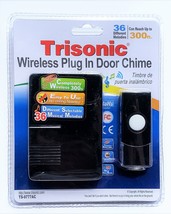 Wireless AC Plug In Doorbell Chime Ringer Plug-In Base Battery Remote Do... - $18.52