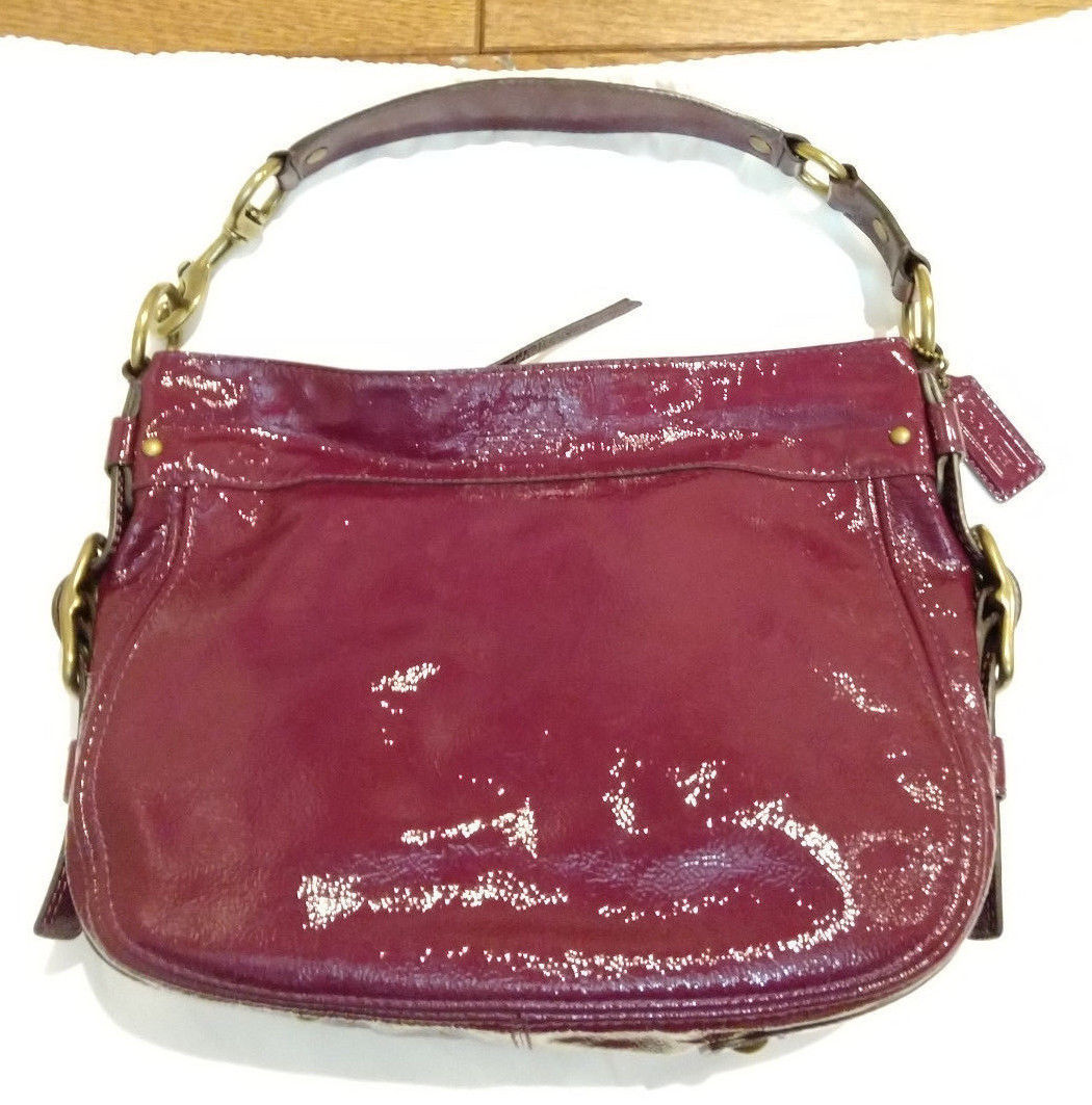 Coach Zoe Red Hobo Bag - Bunting Online Auctions