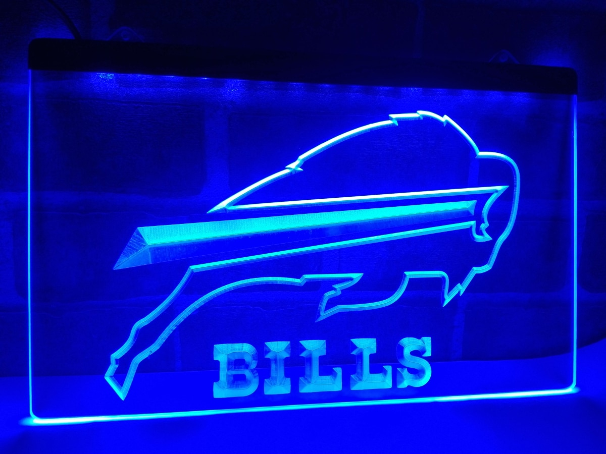 NFL DETROIT LIONS LED Neon Sign for Game Room,Office,Bar,Man Cave, Decor.