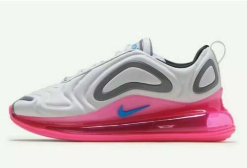 Nike Air Max 720 Black Pink Blast Girls Running Shoes Size 4.5Y