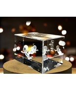 LED Base included | Gemini Zodiac Sign 3D Engraved Crystal Keepsake Gift - $40.49+