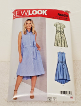 2020 New Look Pattern N6654 Shirt Dress Pattern Size 10-22 CUT 10 pcs. - $0.99
