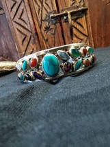 Vintage Silver Bracelet/Gemstone Bracelet /Bracelet for Moms /Bracelet f... - $189.00