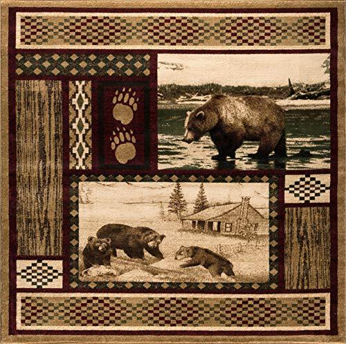 Primary image for Great American Distributors Cabin Lodge Tribal Southwestern Cozy Area Rug Multi 
