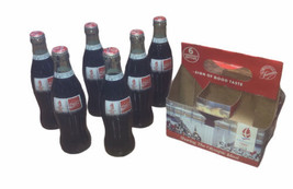 Coca Cola Albertville 92 Olympics Vintage Six Pack Of Full Collectible B... - $18.40