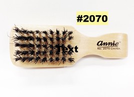 Annie #2070 Mini Club Brush Hard 100% Boar With Reinforced Bristles 5"x1.75" - $0.99