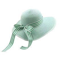 UV Girls Summer Sunscreen Large Brimmed Hat Child Children Folding Beach Hat image 2
