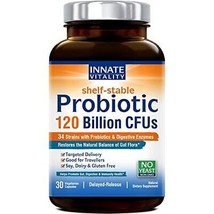 Probiotics 120Billion CFU 34 Strains with Organic Prebiotics &amp; Digestive... - $33.40