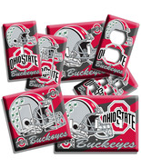 OHIO STATE BUCKEYES UNIVERSITY FOOTBALL TEAM LIGHT SWITCH OUTLET ROOM HO... - $11.99+