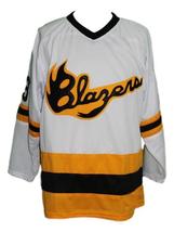 Any Name Number Syracuse Blazers Retro Hockey Jersey White Any Size image 1