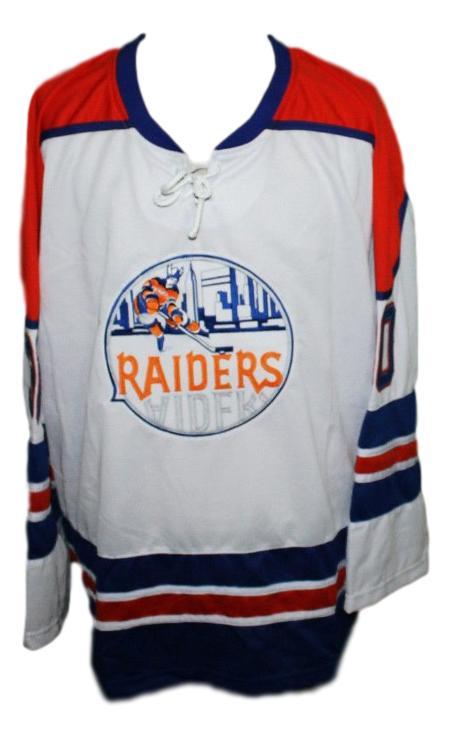 New york raiders retro hockey jersey gary kurt white   1