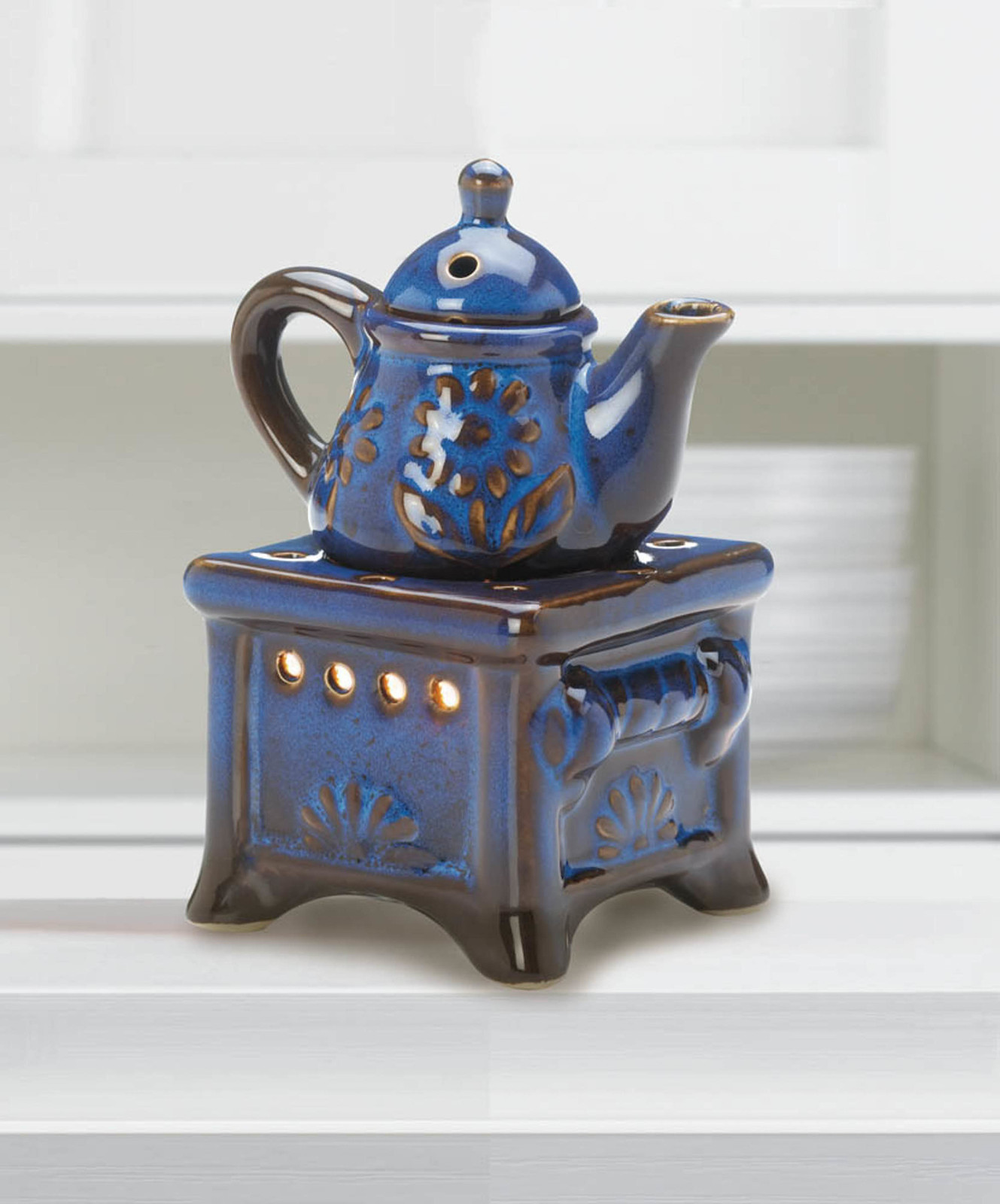 Blue Teapot Stove Oil Warmer and 50 similar items