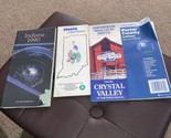 Vintage 1990 Indiana Highway Map Crossroads &amp; 3 North Indiana Guides - $6.80