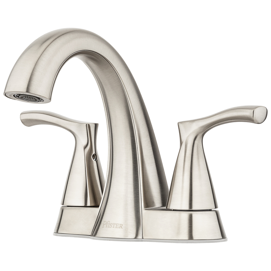 Pfister Masey Brushed Nickel 2Handle 4in Centerset WaterSense