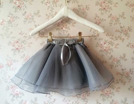 Flower Girl Skirts, Baby Tutu Skirt, Gray Infant Tulle Skirt