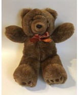Brown Teddy Bear Cub Doll Oshko Vintage Collectible Plush Stuffed Animal... - $25.00