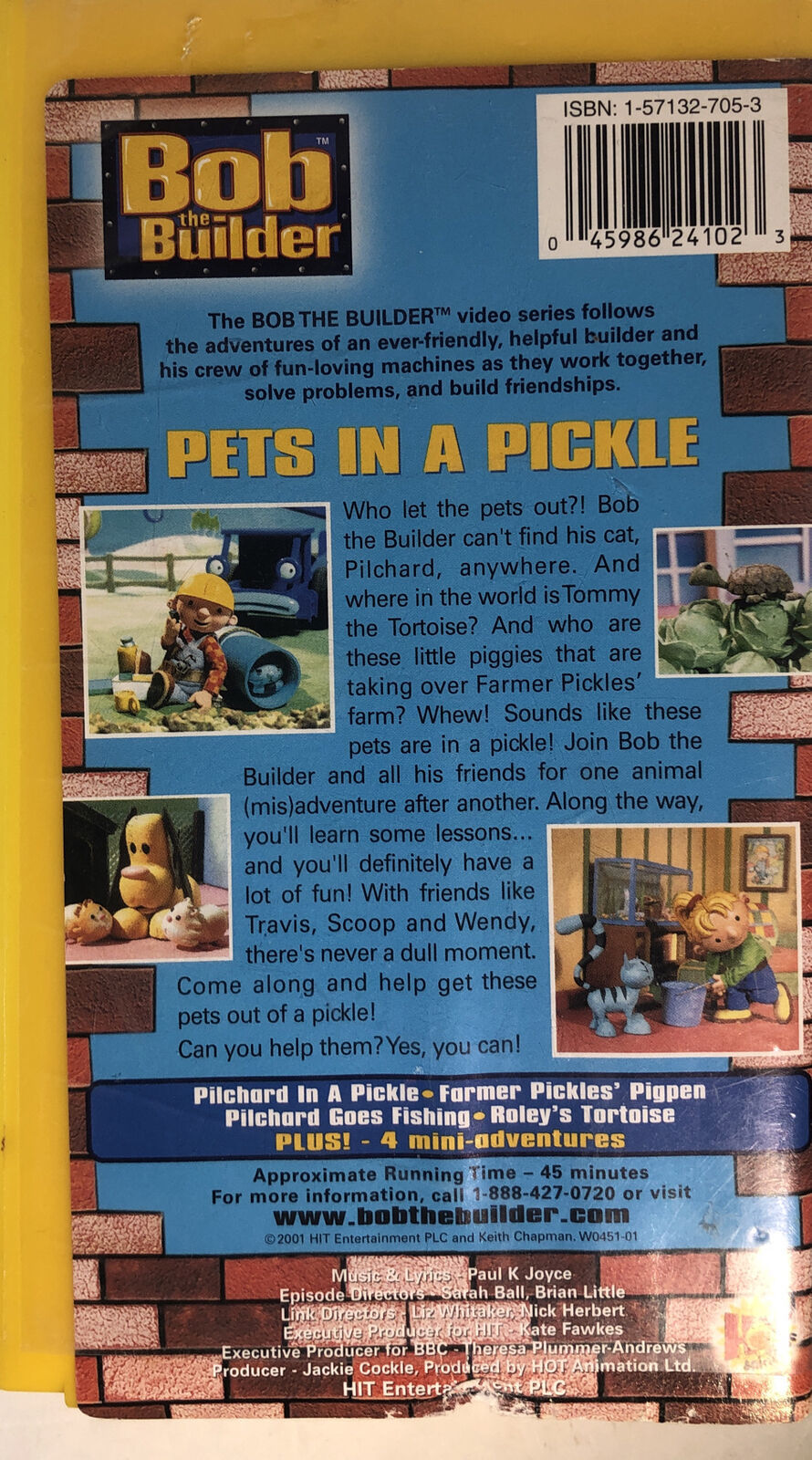 Bob The Builder Pets In A Pickle Vhs Bob the Builder-Pets in a Pickle(VHS,2001)Clamshell-TESTED-RARE VINTAGE
