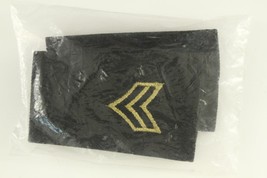 Vintage NOS Military Insignia Shoulder Mark Small Sergeant Set Gold Thread - $12.32