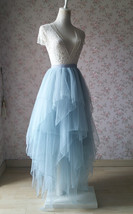Tiered Tutu Skirt Blush Bridal Tutu Ballerina Skirts Plus Size Tulle Blush Skirt image 8