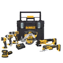 DEWALT 20V MAX Cordless 7 Tool Combo Kit with TOUGHSYSTEM - $484.03