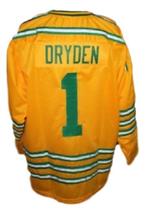Any Name Number Chicago Cougars Retro Hockey Jersey New Dryden Yellow Any Size image 2