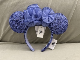 Disney Parks Purple Flower and Sequin Ears Minnie Mouse Headband NEW image 1