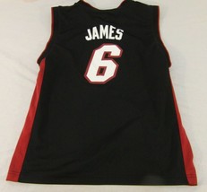 Youth Large NBA Miami Heat Lebron James #6 Basketball Collectible Jersey... - $48.59
