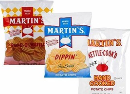 Martin&#39;s B-B-Q Waffle, Original Kettle Cooked &amp; Dippin&#39; Potato Chip Vari... - $34.60