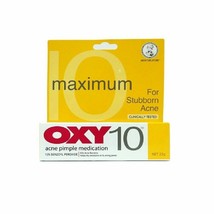 1 x OXY 10 10% Benzoyl Peroxide 25g Stubborn Acne Pimple Spot Control Tr... - $24.88