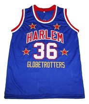 Meadowlark #36 Harlem Globetrotters Men Basketball Jersey Blue Any Size image 4
