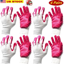 W3 Work Gloves for Men,6 Pairs Working Gloves,Womens Work Gloves with Grip,Nitri