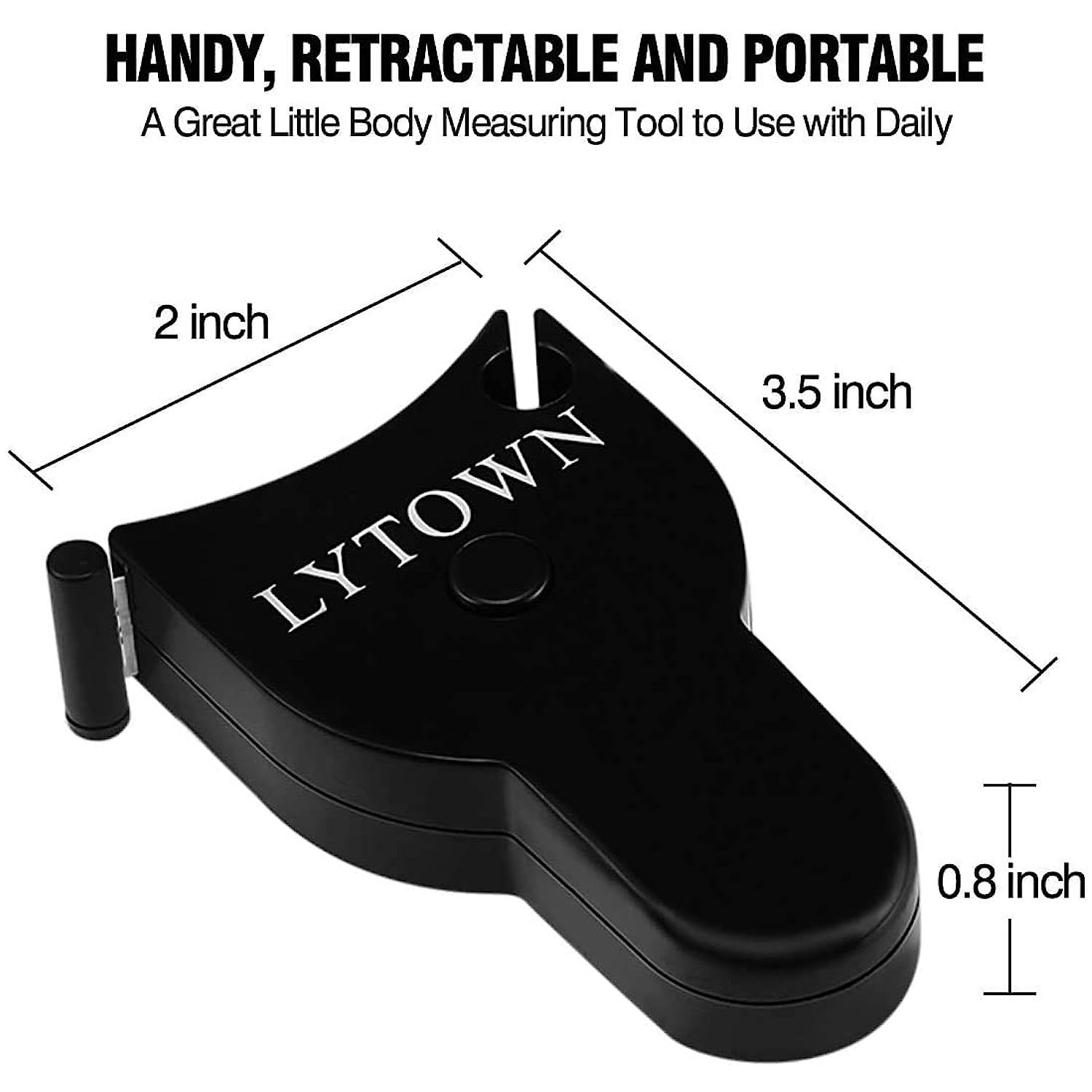 LYTOWN 2pcs Tape Measure Body Measuring Tape 60inch (150cm) Retractable Measuring Tape for Body Measurement & Weight Loss Accurate Body Tape Measu