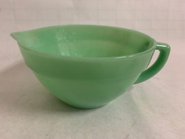 Vintage Jadeite Bowl, Fire King Ware 3 Made in USA, Mixing Bowl with spo... - $54.44