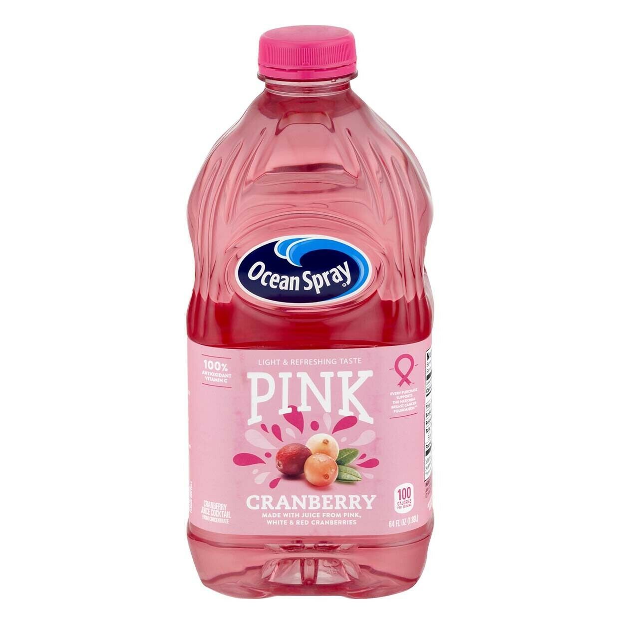 4 Bottles 64 fl oz/bottle Ocean Spray Pink Cranberry Juice Cocktail - $69.00